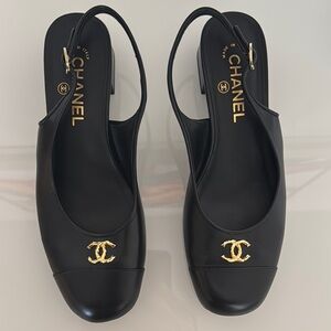 COPY - Chanel Black Slingback Women's Shoes